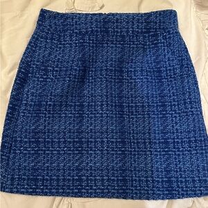 Blue Tweed Mini Skirt | French Connection